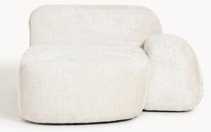 Modulo angolare chaise longue in teddy bouclé Wolke