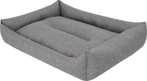 Cuccia per cani, lettino per cani, divano per cani, cuscino per cani - Eco, realizzato con materiali ecologici - 62 x 43 cm [Dimensione: L] - Grigio scuro