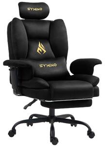 Sedia da gaming – Design ergonomico – Cuscino sedile in memory foam – Nero