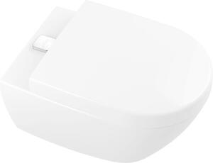 Villeroy & Boch Subway 2.0 WC à fond creux, ovale, sortie horizontale, DirectFlush/ViFresh, 370x560x365mm, 5614A1T2, 5614A1T2