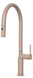 Miscelatore monocomando Gessi Stelo 60303 275 45,4 cm Rosa cipria opaco
