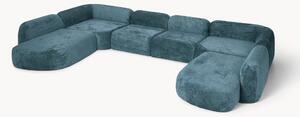 Divano componibile XL in teddy bouclé Wolke