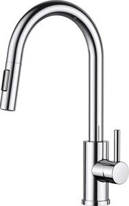 Rubinetto da cucina FORIOUS con doccetta estraibile, orientabile a 360°