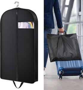 Armadio con cerniera - tessuto oscurante e finestra trasparente - 1 pezzo - nero - 102 x 60 x 10 cm