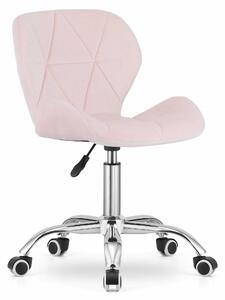 Sedia da ufficio rosa AVOLA VELVET