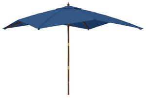 Ombrellone da Giardino con Palo in Legno Azzurro 300x300x273 cm