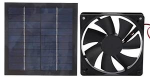 Ventilatore solare da 20 W, 12 V, grado di protezione IP65, impermeabile, a pannello monocristallino, per ventilazione esterna