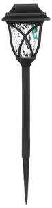 Lampada solare da giardino, modello MP4806, colore nero, confezione da 2 pezzi, marca Myers Power