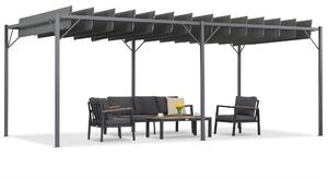Pergola da terrazzo Malaga antracite 3x6m Garden Point