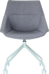 Sedia Luge in plastica PU=2 pezzi bianco/grigio