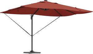 Ombrellone Terracotta 352 x 251 x 265 cm Poliestere e Alluminio