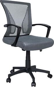 VOUNOT® Sedia da ufficio ergonomica, sedia da scrivania con supporto lombare, grigia