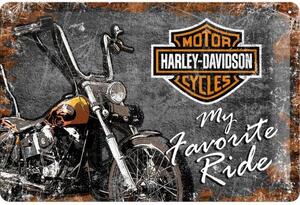 Cartello in metallo Harley-Davidson - My Favorite Ride, (30 x 20 cm)