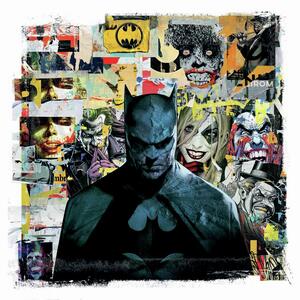 Stampa d'arte Batman Dark in mind, (40 x 40 cm)