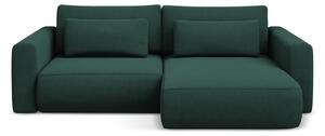 Divano angolare verde allungabile/con contenitore (con penisola a destra/con chaise lounge) Kapua – Makamii