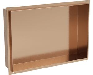 Mexen X-Wall-NR mensola ad incasso senza flangia 45 x 30 cm, rame spazzolato - 19C1453010