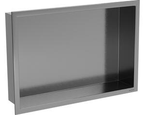 Mexen X-Wall-R mensola ad incasso con flangia 45 x 30 cm, grigio canna di fucile spazzolato - 19E0453010