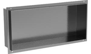 Mexen X-Wall-NR mensola da incasso senza flangia 45 x 20 cm, grigio canna di fucile spazzolato - 19E1452010