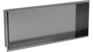 Mexen X-Wall-NR mensola a incasso senza flangia 75 x 30 cm, grigio canna di fucile spazzolato - 19E1753010
