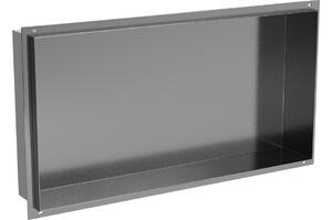 Mexen X-Wall-NR mensola da incasso senza cornice 60 x 30 cm, gun gray spazzolato - 19E1603010