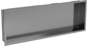 Mexen X-Wall-R mensola da incasso con bordo 90 x 30 cm, grigio canna di fucile spazzolato - 19E0903010