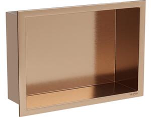 Mexen X-Wall-R mensola incassata con flangia 30 x 20 cm, rame spazzolato - 19C0302010