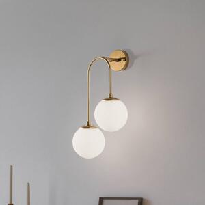 Opviq Applique da parete Jewel 10585, dimmerabile, Ottone / Oro, Soggiorno / Sala da pranzo, Vetro, Applique