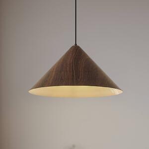 Lampada a sospensione Clarine Lindby, dimmerabile, Legno scuro, Soggiorno / Sala da pranzo, Metallo, Moderno, Lampada a sospensione