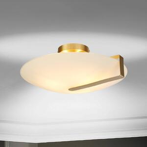 Searchlight Plafoniera soffitto Sundial, dimmerabile, Bianco / Opale, Soggiorno / Sala da pranzo, Metallo, Plafoniera