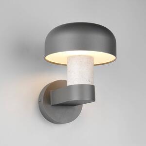 Trio Lighting Applique da esterno Fraser, grigio/effetto cemento, alluminio, IP54, E27