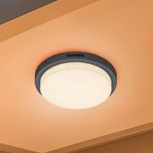 Trio Lighting Applique da esterni LED Bermejo, rotonda, sensore, CCT, antracite