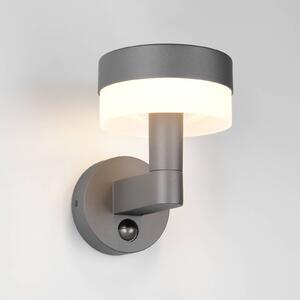 Trio Lighting Applique da esterni LED Mackenzie con sensore, antracite, alluminio pressofuso, Nero, Alluminio, Moderno