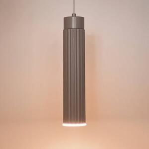 Briloner Lampada LED a sospensione Hang, beige, in plastica, dimmerabile, Crema / Ambra, Soggiorno / Sala da pranzo, Plastica, Moderno