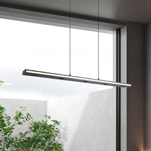 Trio Lighting Lampada LED a sospensione Graham, nero, metallo, up/down, CCT, dimmerabile, Nero, Soggiorno / Sala da pranzo, Metallo, Moderno