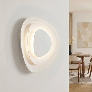 Applique da parete Delar Lindby, dimmerabile, Bianco / Opale, Soggiorno / Sala da pranzo, Plastica, Moderno, Applique