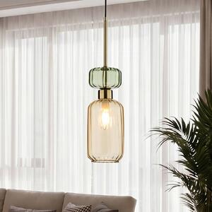Lampada a sospensione Molly Milagro Lighting, dimmerabile, Crema / Ambra, Soggiorno / Sala da pranzo, Vetro, Moderno, Lampada a sospensione