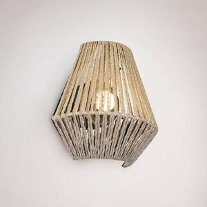 Reality Leuchten Applique da parete a LED Lira, dimmerabile, Marrone / Ruggine, Camera da letto, Tessuto / Stoffa / Seta, Applique a LED