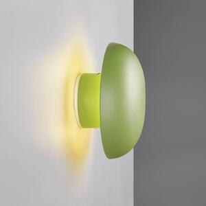 Reality Leuchten Applique da parete a LED Davey, dimmerabile, Verde, Soggiorno / Sala da pranzo, Metallo, Applique a LED