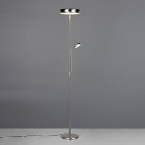 Reality Leuchten Lampada da terra a LED Palermo, dimmerabile, Cromo / Argento, Soggiorno / Sala da pranzo, Metallo, Lampada LED da terra