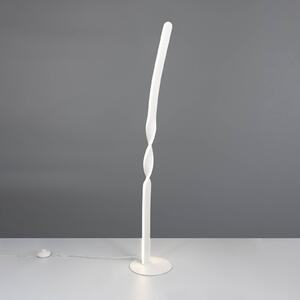 Reality Leuchten Lampada da terra a LED Ginko, Bianco / Opale, Soggiorno / Sala da pranzo, Metallo, Moderno, Lampada LED da terra