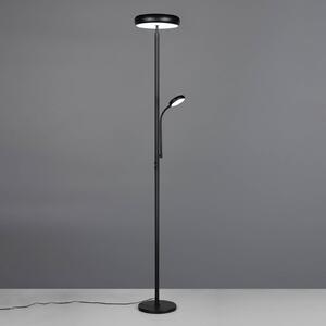 Reality Leuchten Lampada da terra a LED Palermo, dimmerabile, Nero, Soggiorno / Sala da pranzo, Metallo, Lampada LED da terra