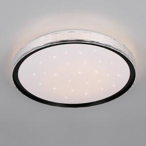 Reality Leuchten Plafoniera a LED Varda, dimmerabile, Nero, Camera da letto, Metallo, Moderno, Plafoniera LED