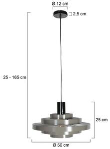 Steinhauer Lampada a sospensione Halo Cirque, dimmerabile, Alluminio / Grigio / Zincato, Soggiorno / Sala da pranzo, Metallo, Moderno, Lampada a sospensione