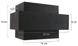 Steinhauer Applique da parete a LED Muro, dimmerabile, Nero, Soggiorno / Sala da pranzo, Metallo, Moderno, Applique a LED