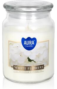 BISPOL Premium Line White Flowers candela profumata 500 g