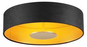 Plafoniera moderna in velluto nero con LED dimmerabile a 3 livelli - Bredow