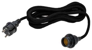 Luci a corda nere con spina e portalampada E27 5m IP54 - Arteixo