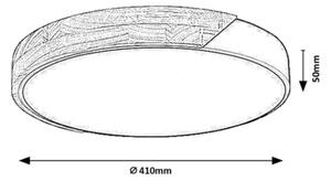 Rabalux 71416 - Plafoniera LED MAPLE2 LED/24W/230V 4000K diam. 41 cm