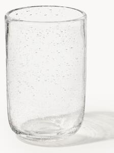 Set di 4 bicchieri in vetro soffiato con bolle d'aria Hippolyte