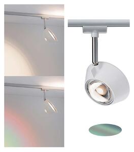 Paulmann URail Spot Sabik, 1x13W, cromo opaco/bianco, 230V, metallo/plastica, dimmerabile